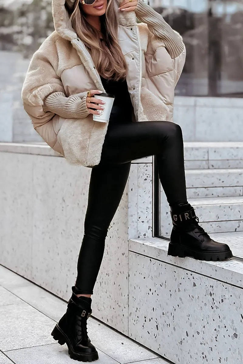 Winter Hooded Bomber Jacket