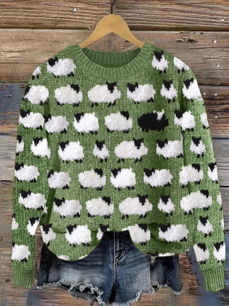 Spirit™ | Knitted Sweater with Christmas Trees