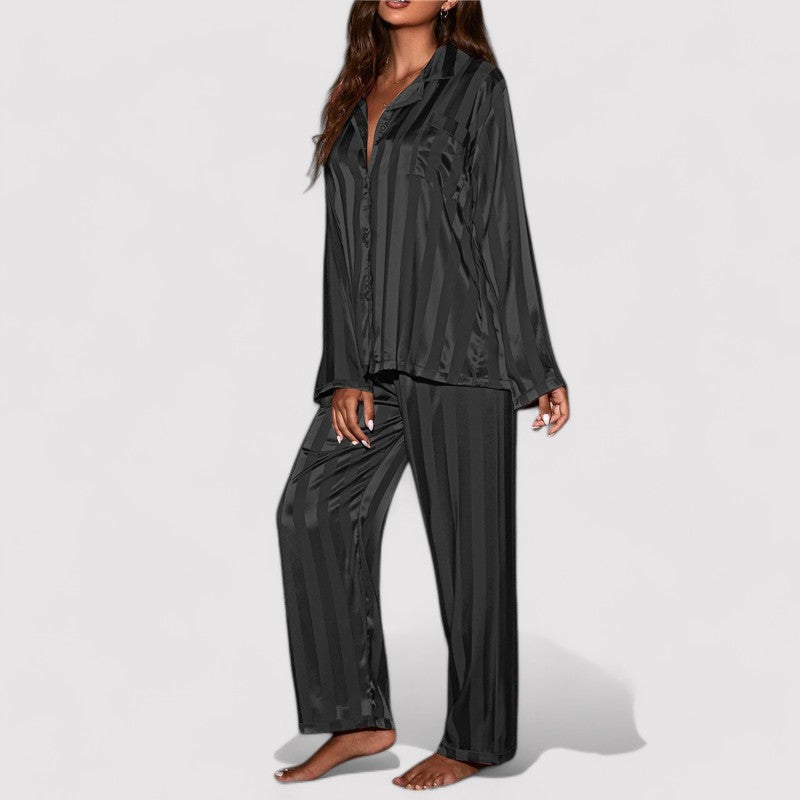 Noir Stylish Silk Pyjamas