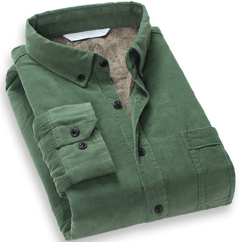 Everest Fur-Lined Corduroy Shirt