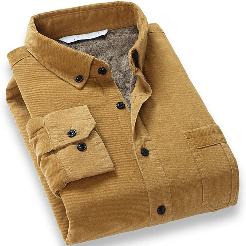 Everest Fur-Lined Corduroy Shirt