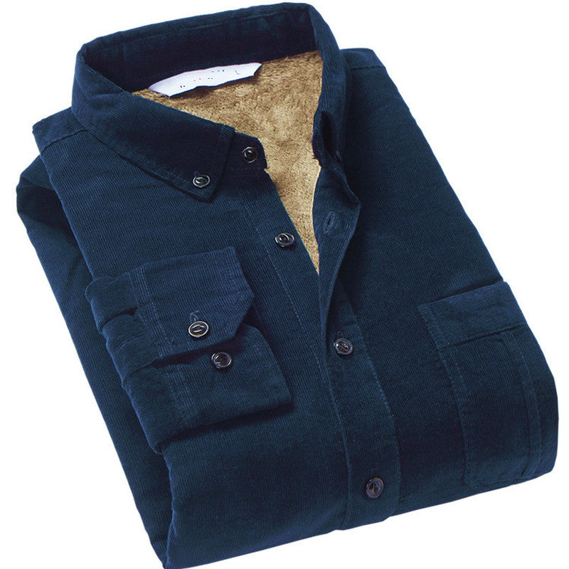 Everest Fur-Lined Corduroy Shirt