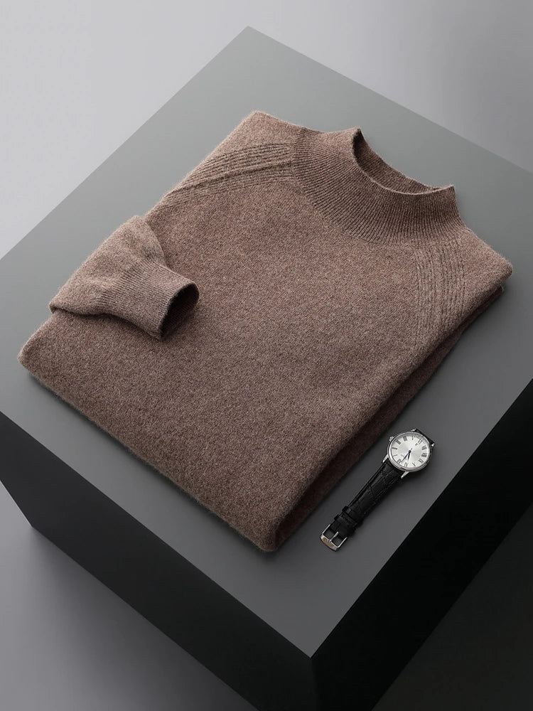 Roberto Cashmere Mock-Neck Sweater