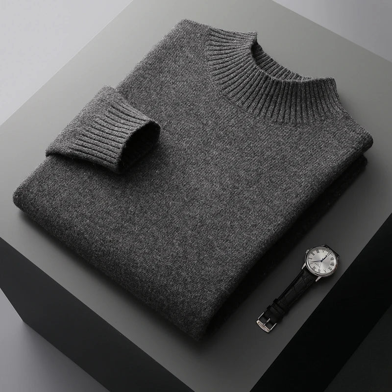 Rodrigo Cashmere Woven Semi-High Neck