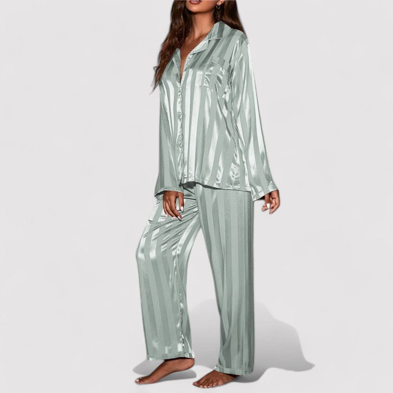 Noir Stylish Silk Pyjamas