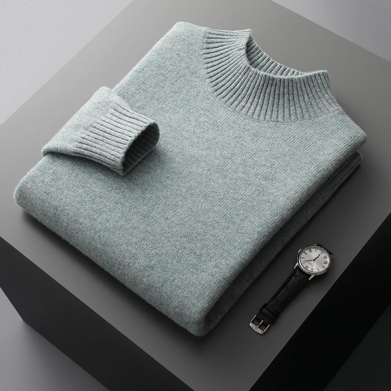 Rodrigo Cashmere Woven Semi-High Neck