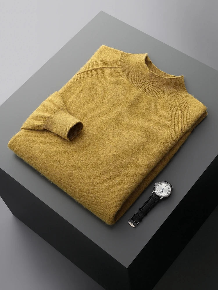 Roberto Cashmere Mock-Neck Sweater