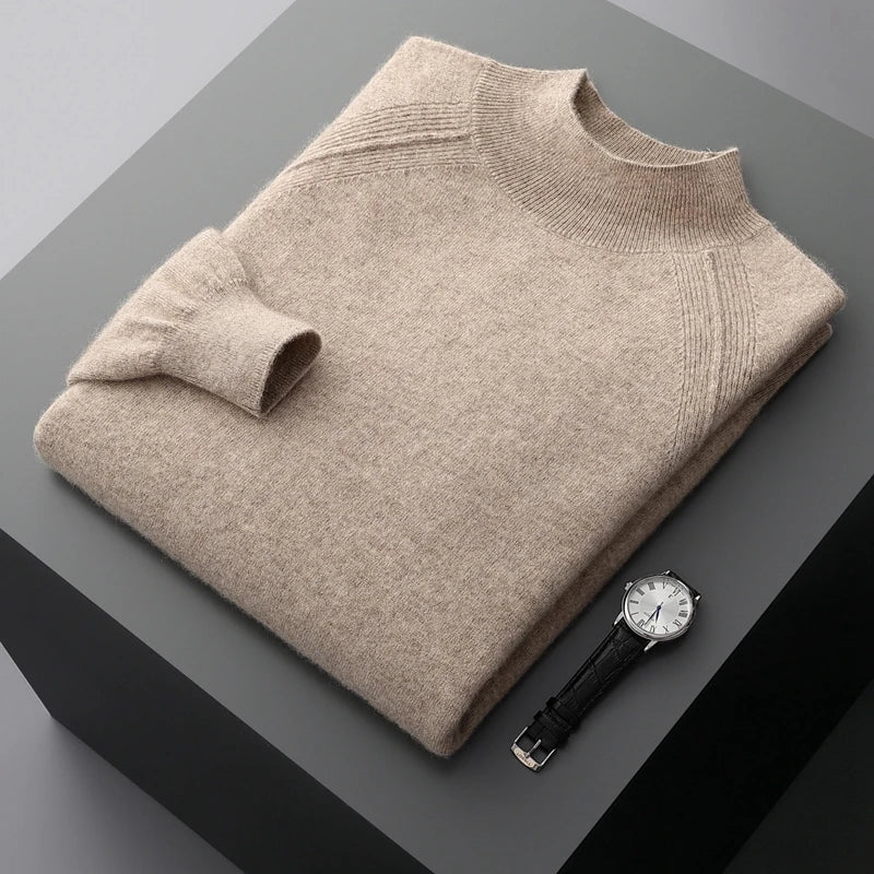 Roberto Cashmere Mock-Neck Sweater